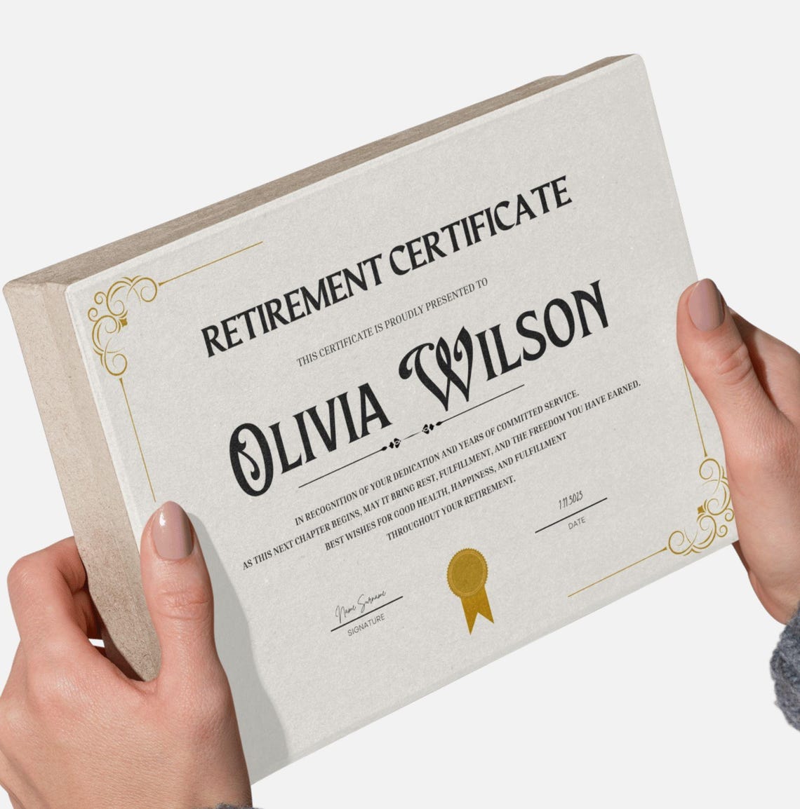 Image 1 for Farewell Certificate Template