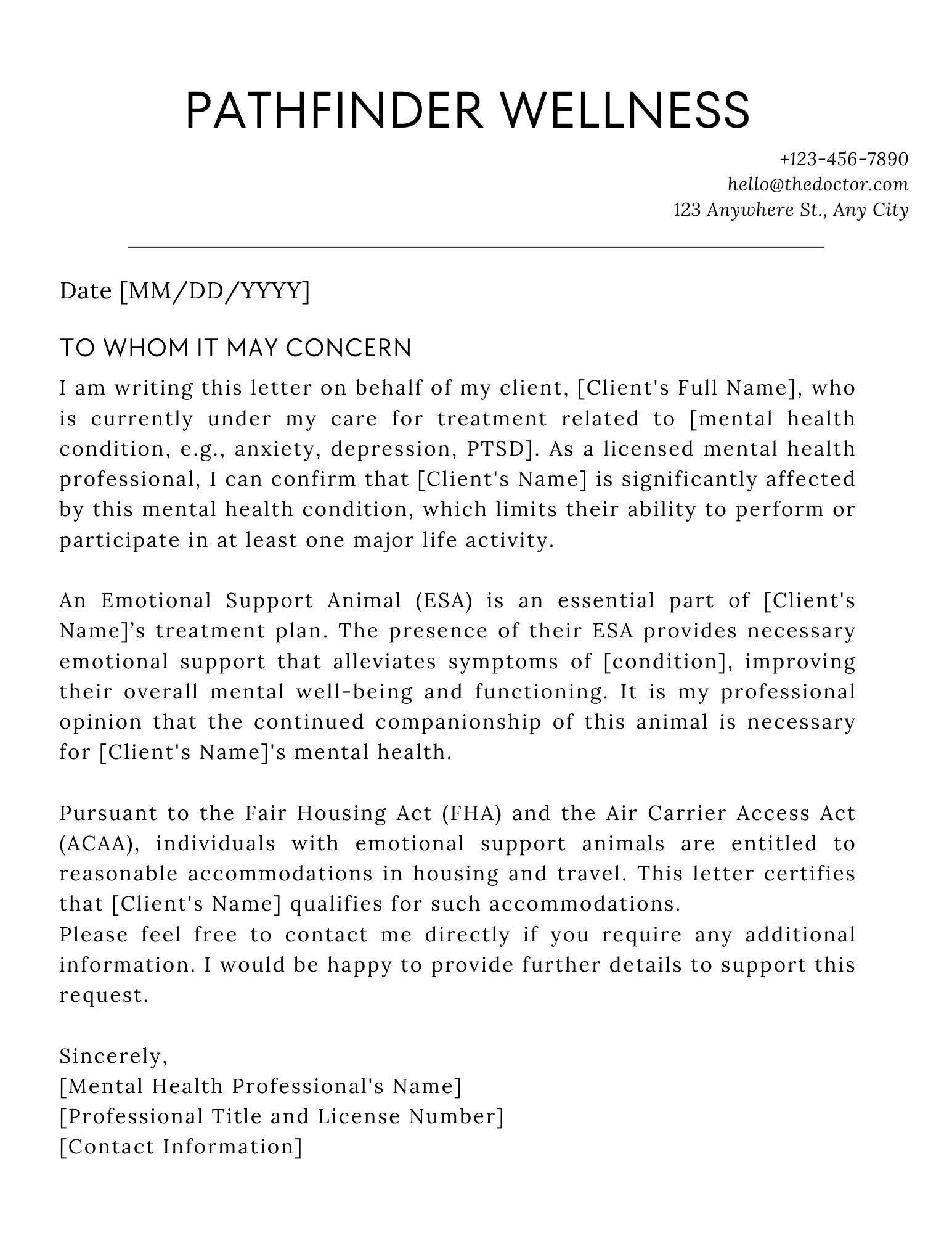 emotional-support-animal-esa-letter-editable-template-letter-for-companion-animal-esa-letter-service-animal-soap-notes-therapy-etsy for Free Printable Esa Letter Template Emotional Support Animal (ESA) Letter, Editable Template Letter for Companion Animal, ESA Letter, Service Animal, SOAP Notes Therapy - Etsy for Free Printable Esa Letter Template