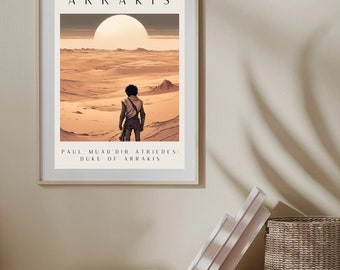 Düne Arrakis Druck | Frank Herbert Buchkunst (Digitaler Download)