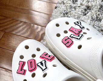 White Letter Shoe Charms | Clog Accessories