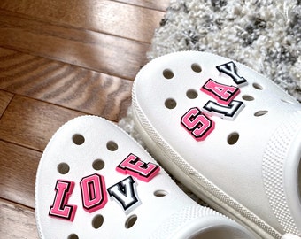 Pink Letter Shoe Charms | Clog Accessories
