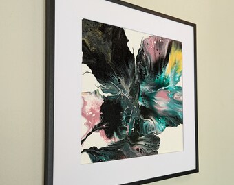 Invasive - original framed abstract painting