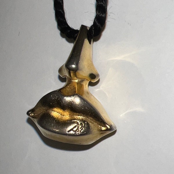 Pendentif DALI « nez-bouche » vintage