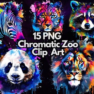 Aquarell-Tiere-Clip-Art. Bunte Haustiere, Katzen, Hunde, Zebras, Löwen, Cliparts. Kommerzielle Nutzung 300 dpi, Aquarell-Design, lebendige Tiere