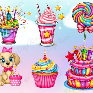 Clip Art Happy Birthday, Graphic Design, Png Elements Seamless, Fun