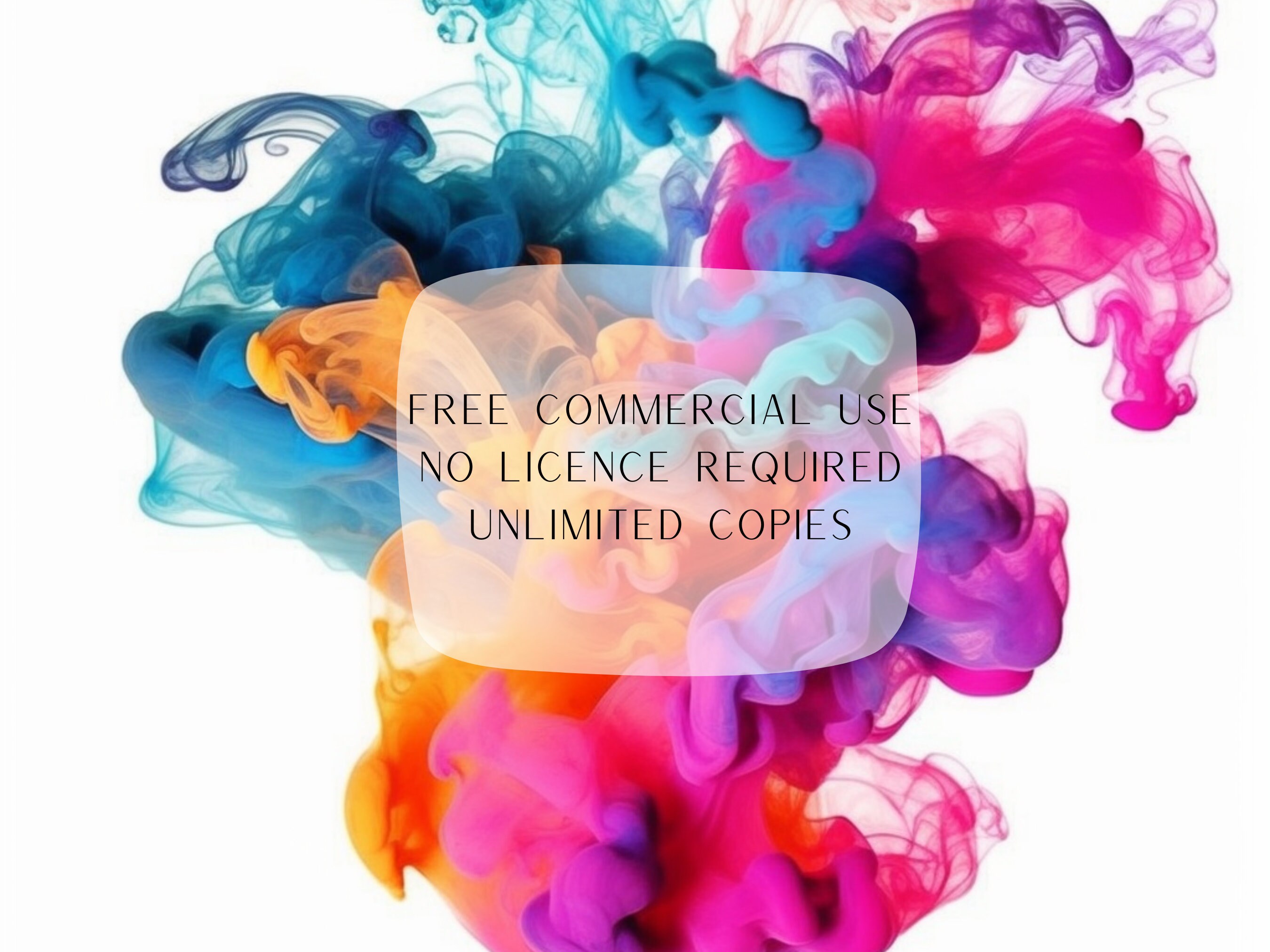 Clip Art Smoke Png Clip Art Colorful Transparent Background Etsy