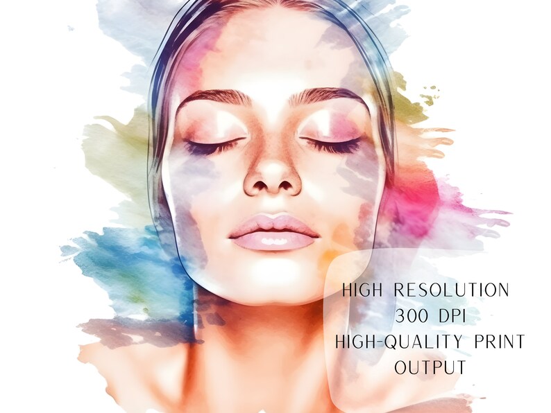 Watercolor Spa Clip Art Free Commercial Use Transparent Etsy