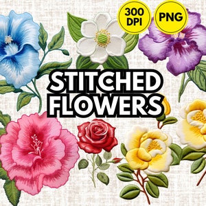 クリップ アート 花 ステッチ 刺繍 png 画像 花のイラスト T シャツ マグカップに昇華、カード招待状のデザイン 3D 花