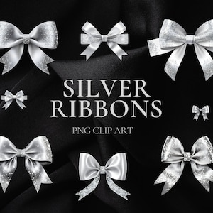 Clip Art Ribbon Silber 300dpi Free Trade Geschenk Silber Decor Elemente für Karten Paket Einladungen, Hochzeit und Geburtstag diy Dekor png