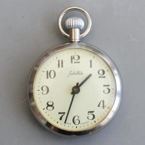 Vintage Satellite Made in Austria Pocket Watch Working