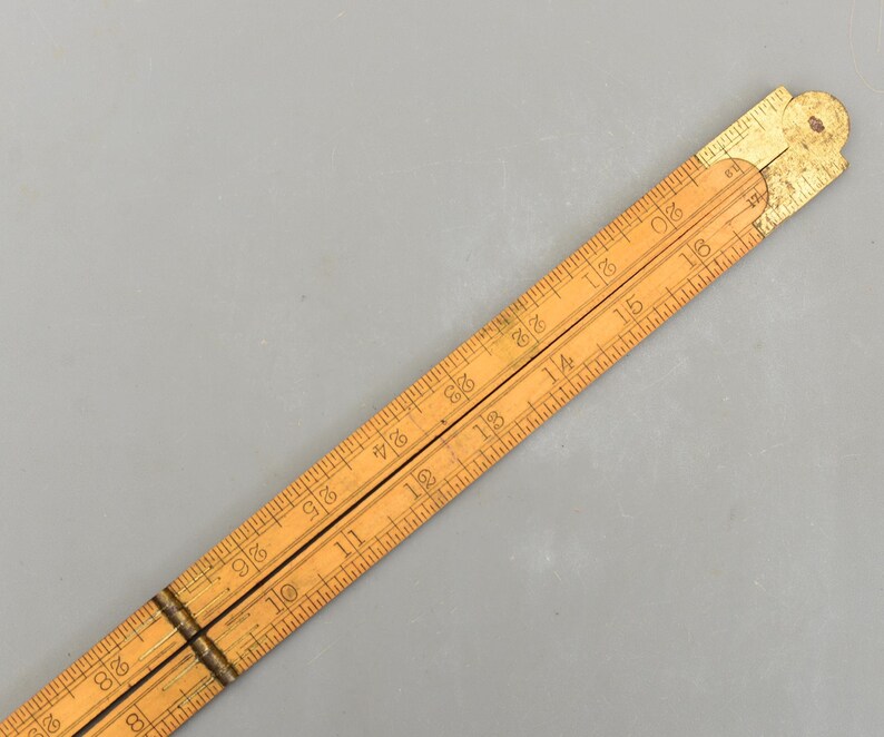 Vintage Rabone No 1377 Boxwood & Brass Folding Ruler 36'' - Etsy