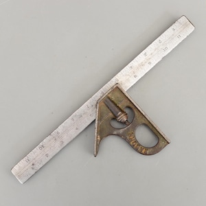 Vintage Rare J.Rabone & Sons Birmingham Combination Square No 1901 Rule 12'' Precision Ruler