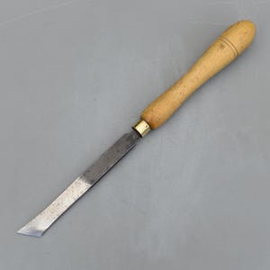 Vintage 1954 ALFRID Woodturning Skew Chisel 20mm Turning Lathe Tools