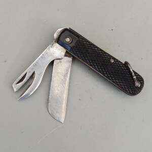 Vintage Rare Watts Sheffield 1941 Broad Arrow Folding Pocket Tool Penknife Can Opener Screwdriver