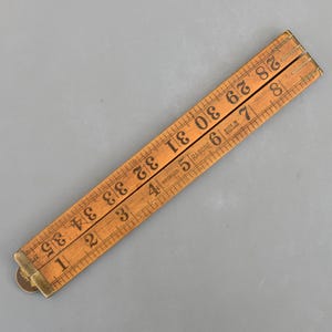 Vintage Rabone No 1167 Boxwood & Brass Folding Ruler 36'' Rule