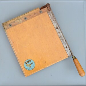 Vintage Jaycee massicot à usage général, papier guillotine, papier photo, carton, habillage, habillage, bord