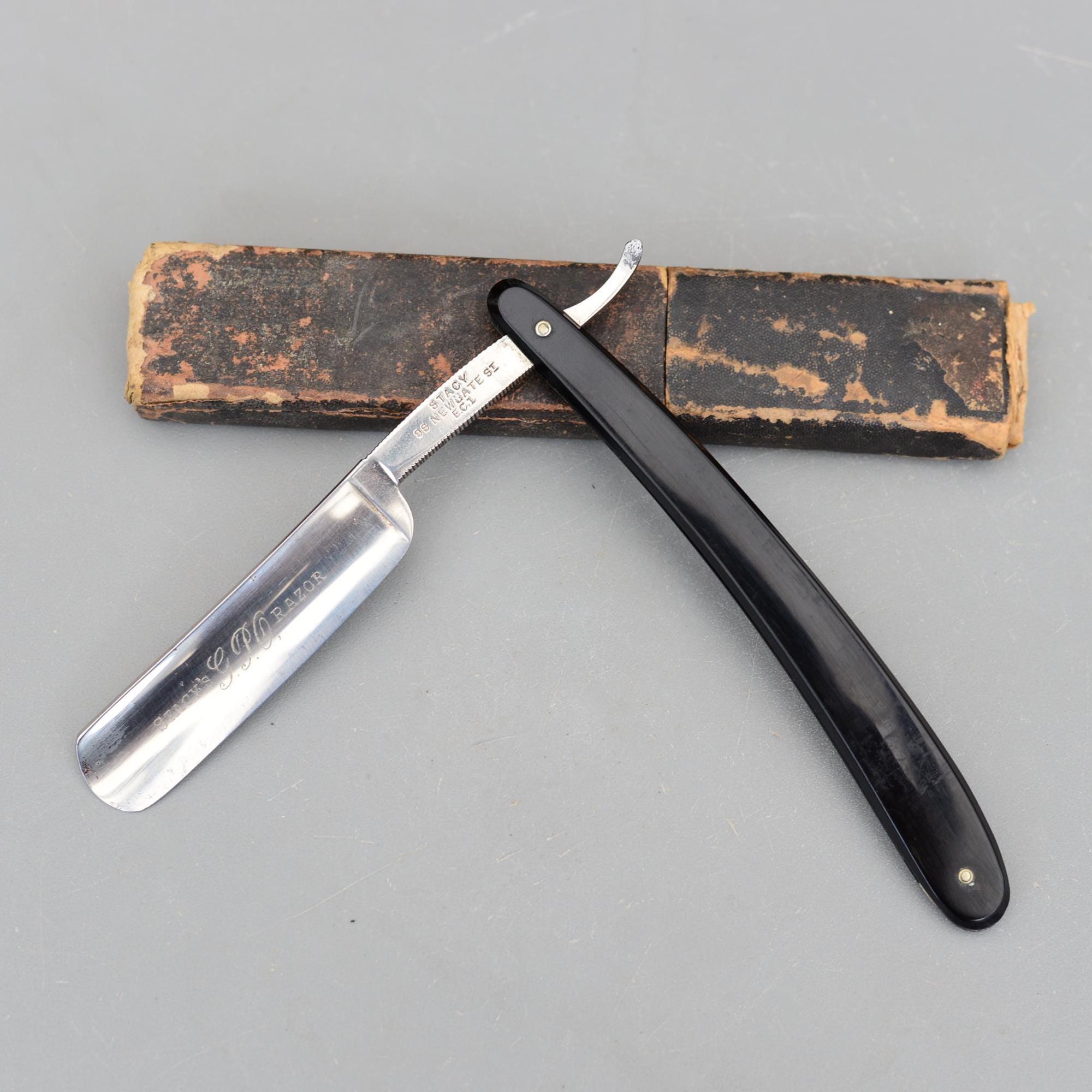 Vintage Stacy G.P.O. Sheffield Straight Razor Cut Throat Razors