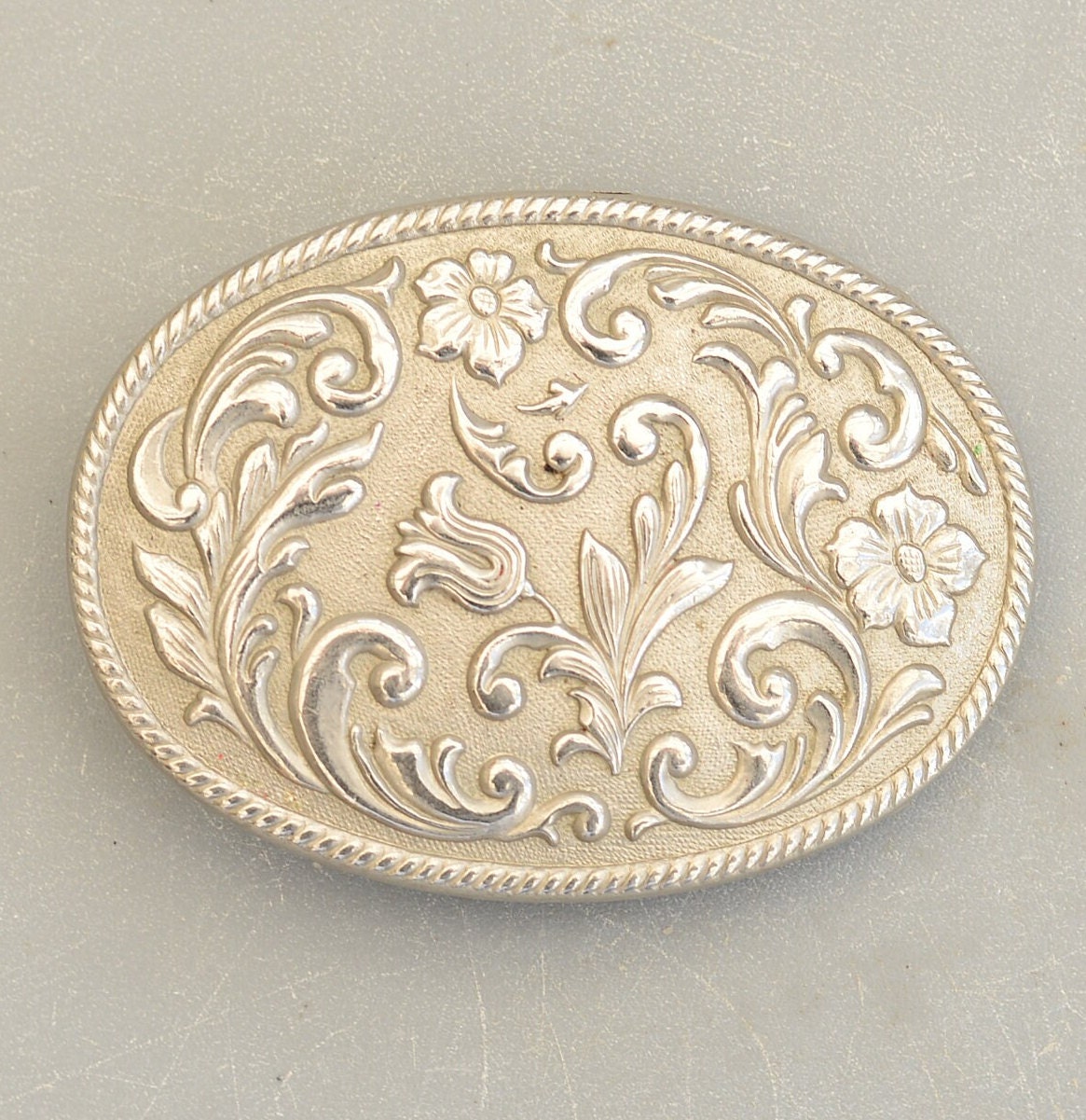 High Quality Men Beautiful Flowers Belt Buckles Floral Exquisite Oval