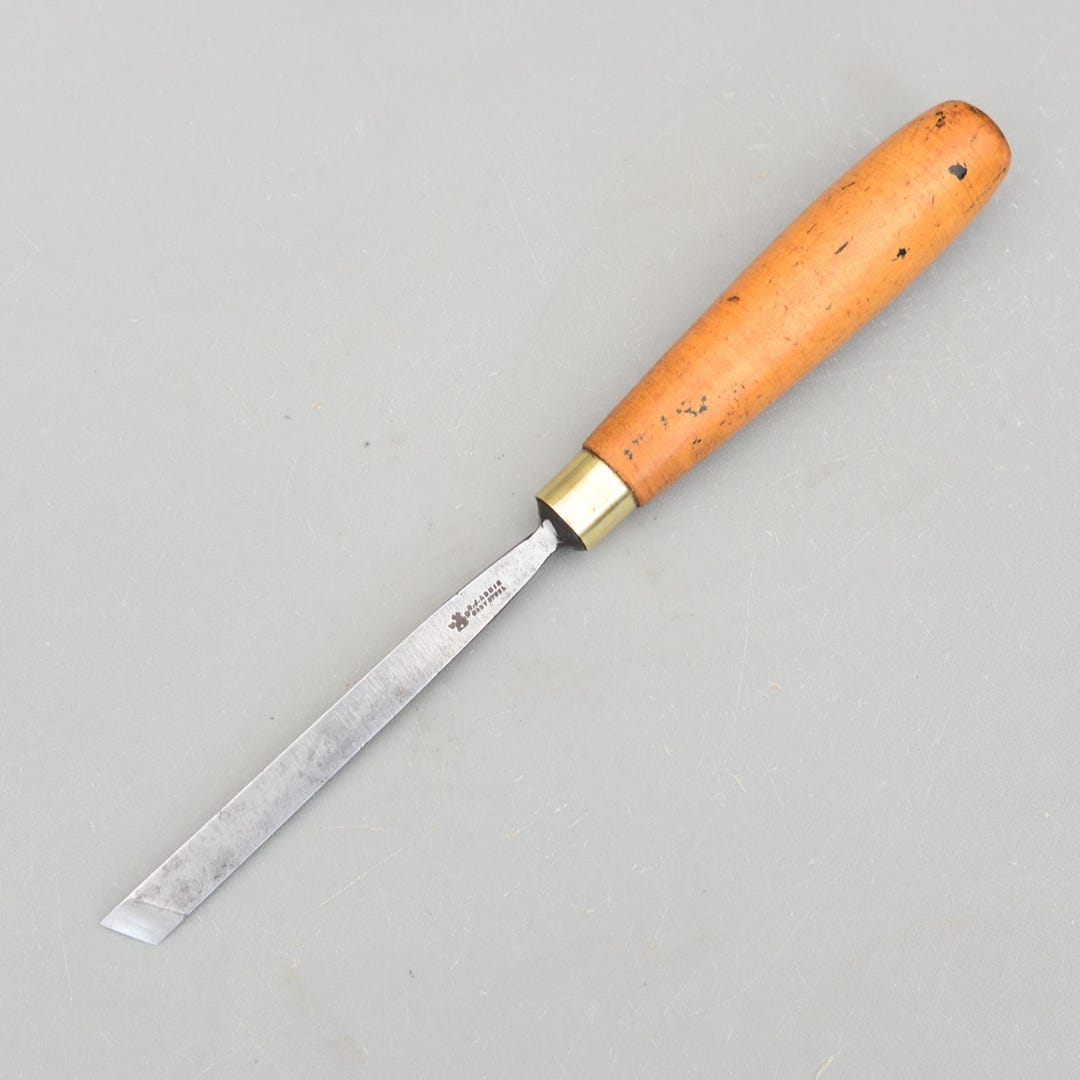 Vintage Rare S.j.addis England 10mm No2 Carving Skew Chisel Straight ...