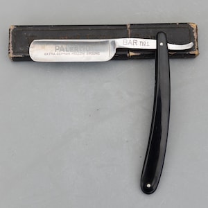 ヴィンテージ パレルモ バー No1 ヴァルト ゾーリンゲン クラウン＆ソード ドイツ製 ストレートカミソリ カットスロートカミソリ