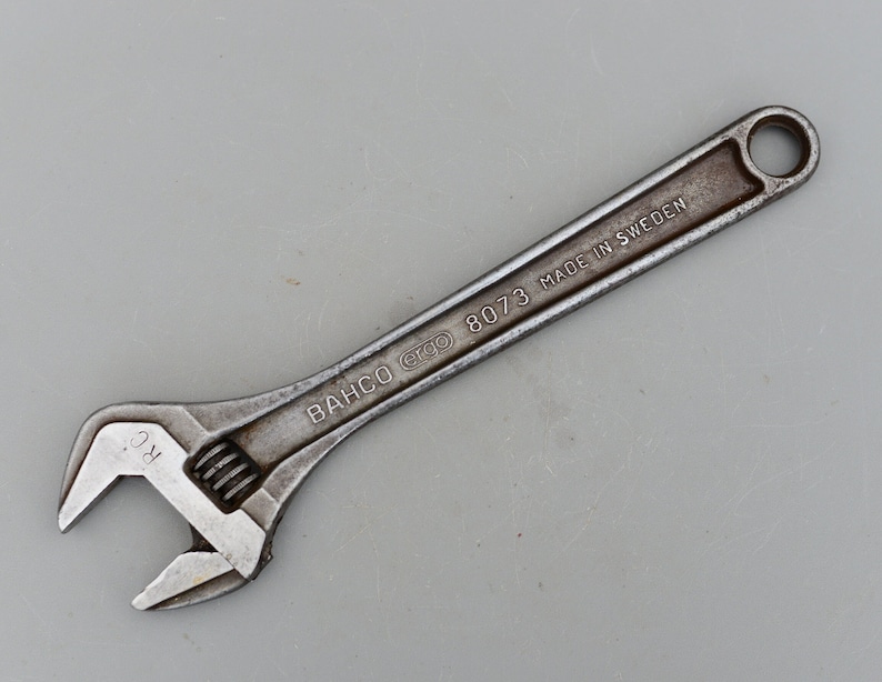 Vintage Bahco Ergo Sweden No 8073 Adjustable Wrench 12in / Etsy