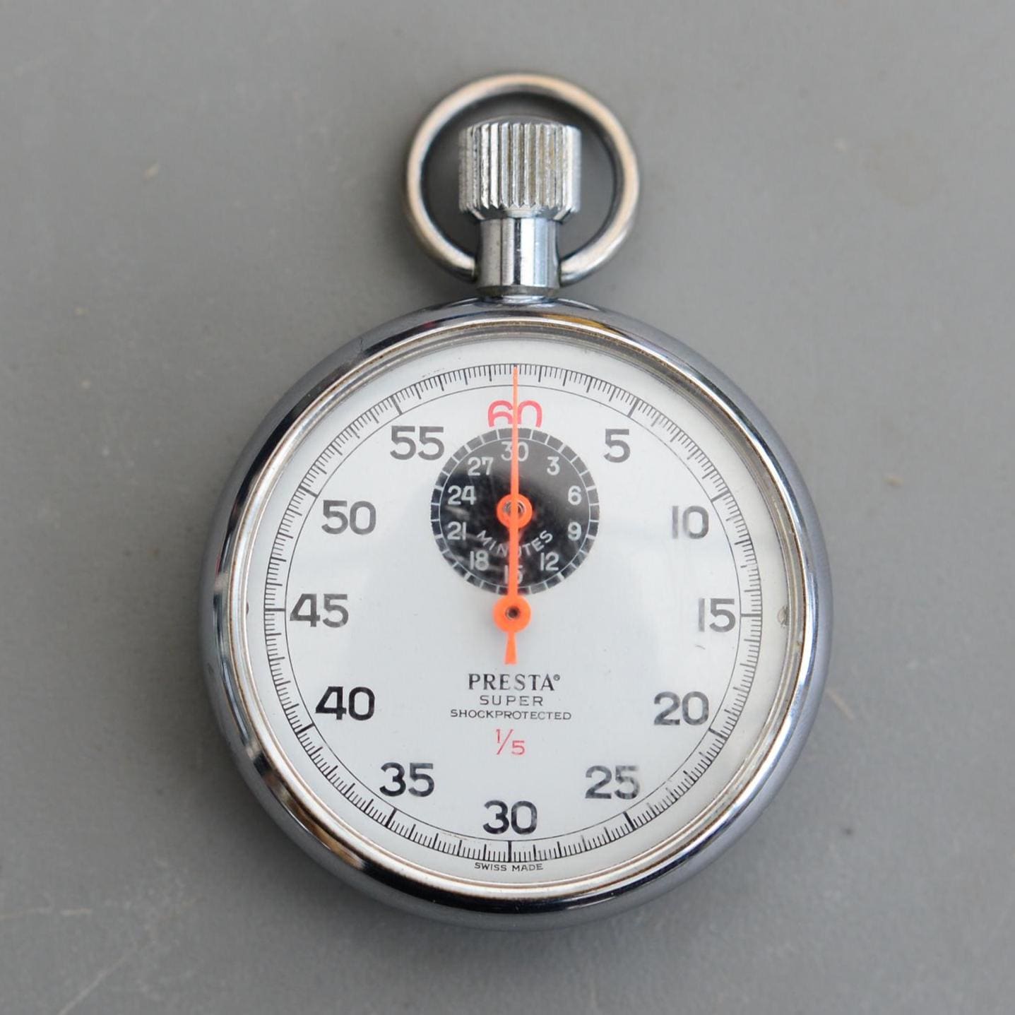 Chronomètre Vintage Zivy & Cie – Acier Suisse, Mouvement Mécanique Manuel, Cadran Chiffres Arabes