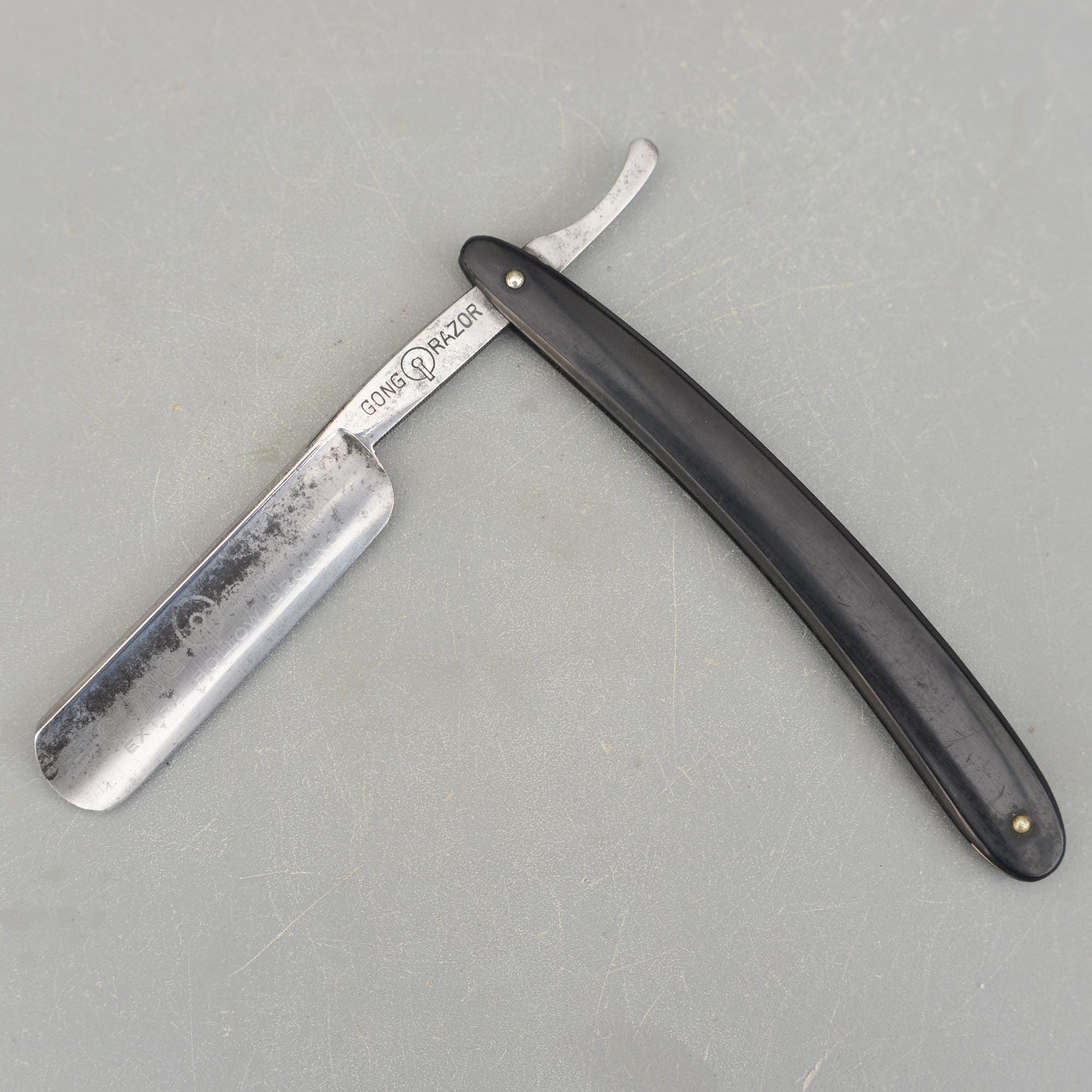 Vintage GONG RAZOR No 1918 Wald Solingen Straight Razor Germany