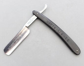 Vintage GONG RAZOR No 3100 Wald Germany Straight Razor Extra Hollow Ground