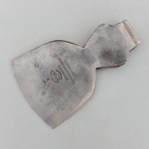 May include: A steel axe head with a curved blade and a rectangular poll. The axe head has the text "Cornelius Whitehouse & Sons Cannock" stamped on it. The axe head is a vintage tool.