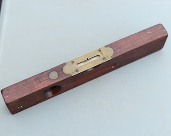 Vintage Rare Stanley Rule & Level Brass Rosewood Level 14&#39;&#39; No 104 Patent