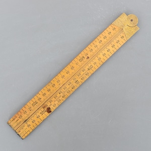 ヴィンテージ ラボーン チェスターマン No.1161 ボックスウッド＆真鍮製折りたたみ定規 1000 mm