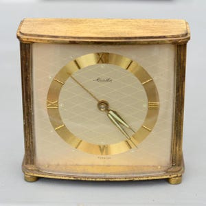 Vintage Mauthe Aussenuhr Mechanische Tischuhr Funktioniert