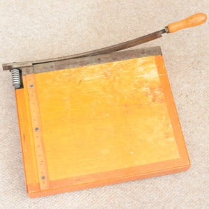 Vintage Grand coupe-papier Jaycee à usage général, papier guillotine, carton photo, emballage de garniture
