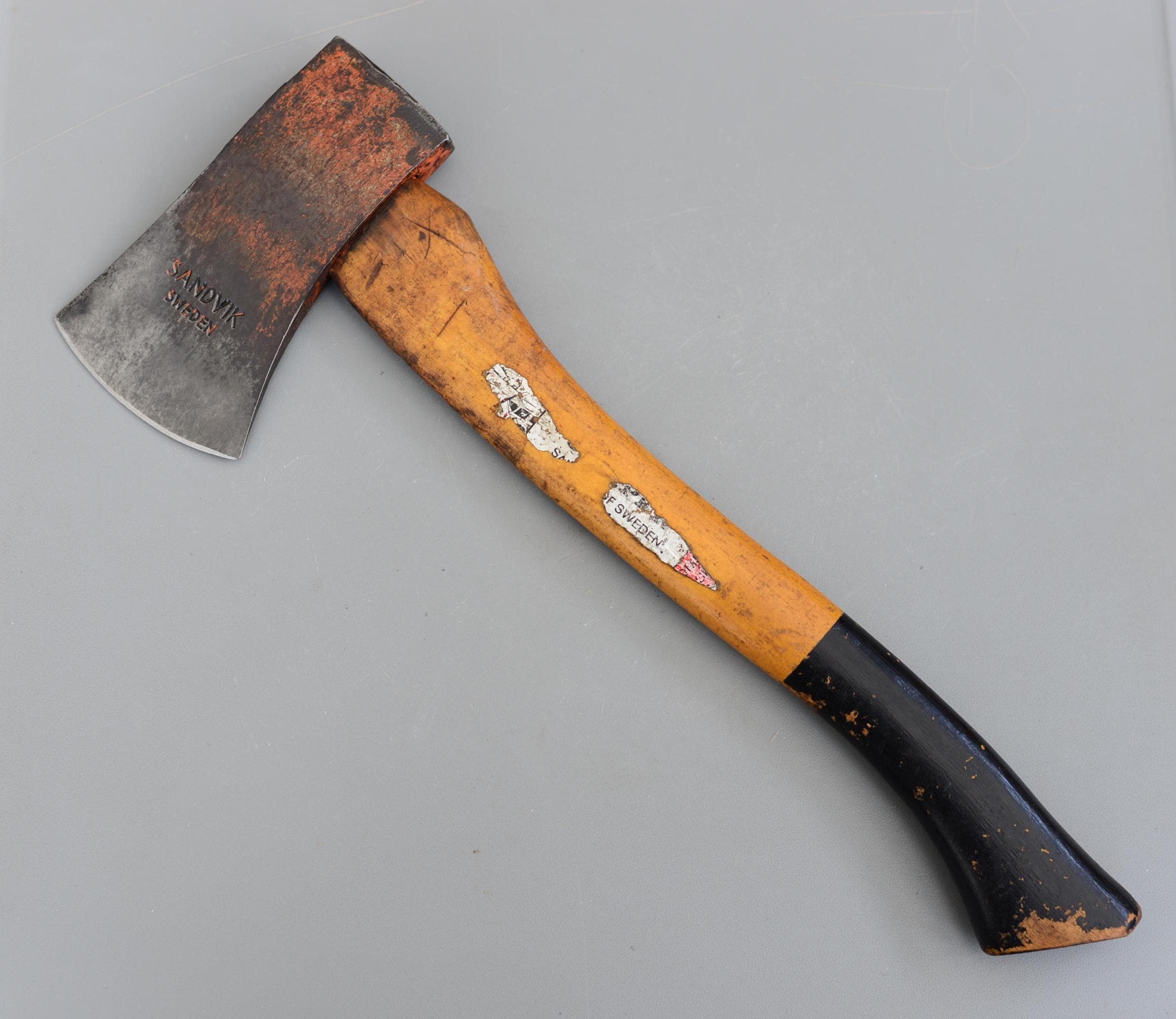 Vintage SANDVIK Sweden Axe Head 0,6 1 1/4 Carpenters Survival Camp