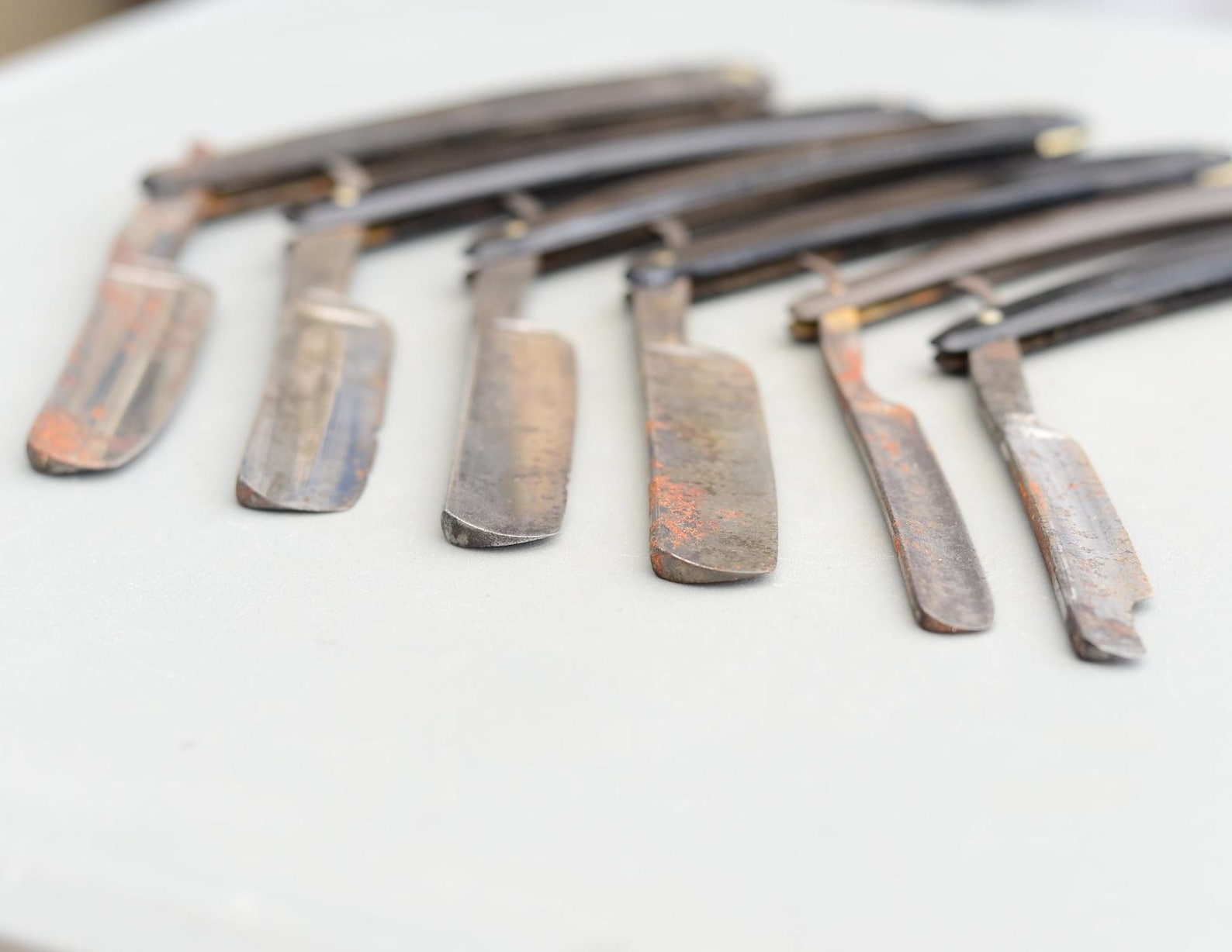 Set 6 Vintage Straight Razor Cut Throat Razors - Etsy