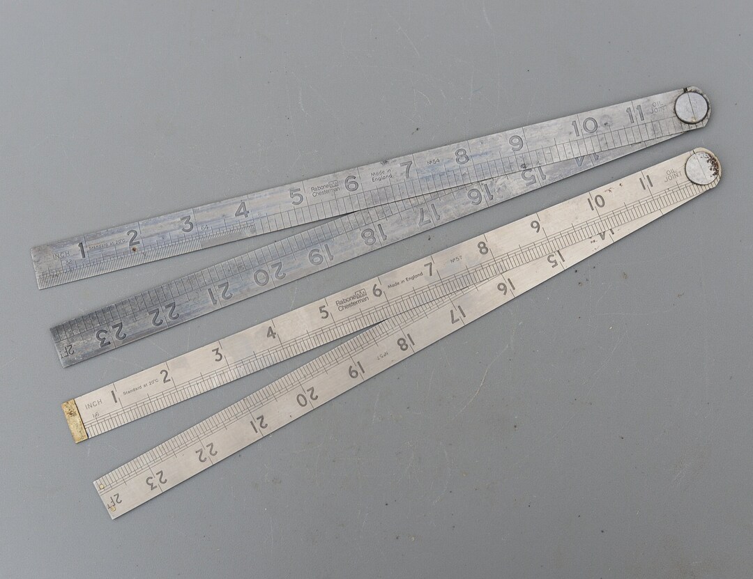 Vintage Rabone Chesterman Steel Folding Rule Made in England - Etsy