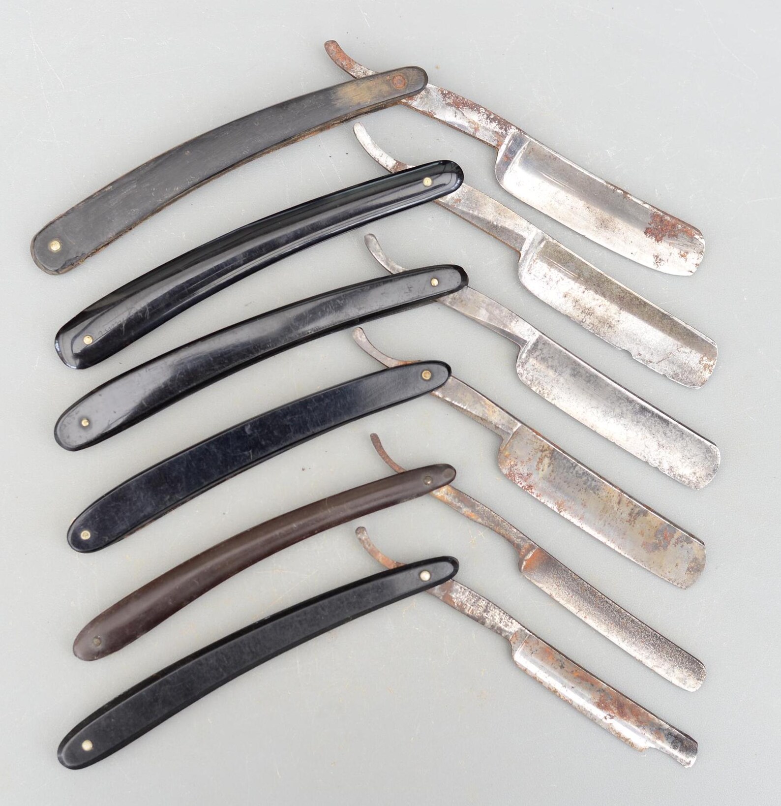 Set 6 Vintage Straight Razor Cut Throat Razors - Etsy