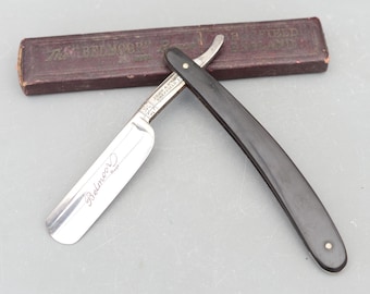 Vintage Rare BELMOOR John A.Ryall Sheffield England Straight Razor Original Box