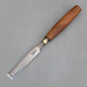 Cincel plano Sheffield con borde biselado de palmera Mawhood vintage de 19,5 mm