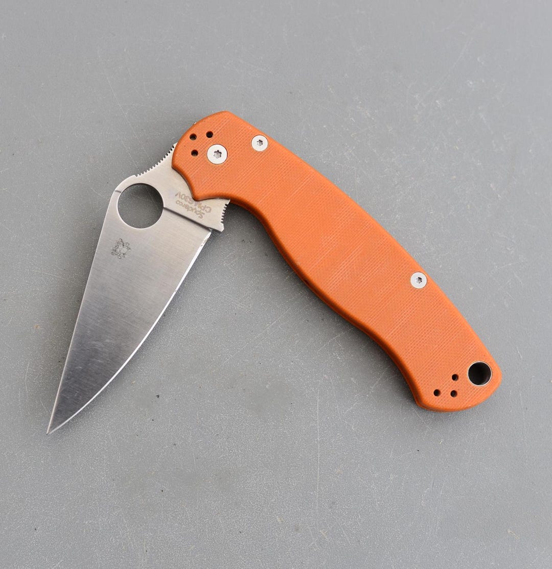 Vintage Spyderco CPM S30V Golden Colorado USA Folding Pocket Penknife ...