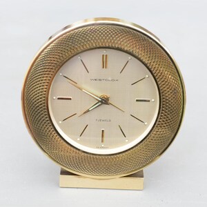 Vintage WESTCLOX 7 Jewels Deutschland Alarm Mechanische Uhr