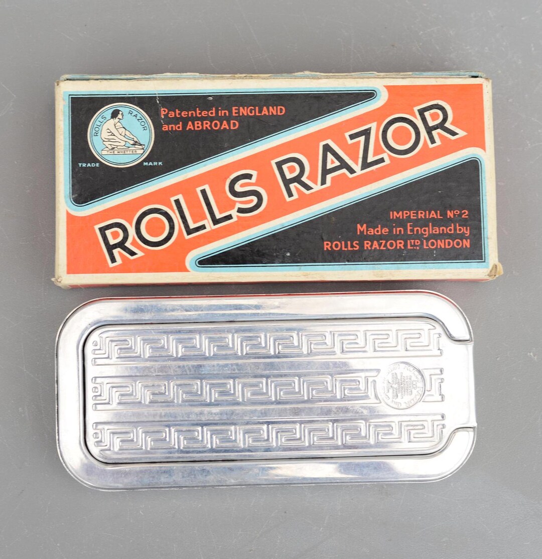 Vintage Rolls Razor Shaving Kit Made in England Box - Etsy