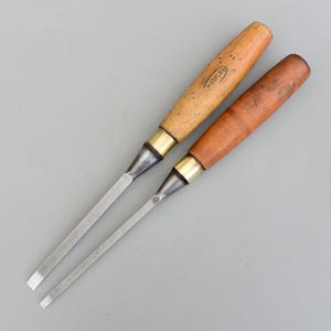 Zestaw 2 zabytkowych dłut Marples Sheffield England 9 mm 6,5 mm