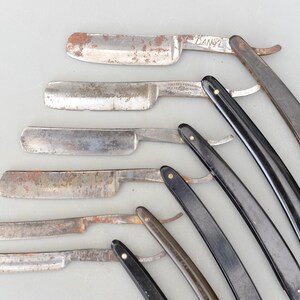 Set 6 Vintage Straight Razor Cut Throat Razors - Etsy