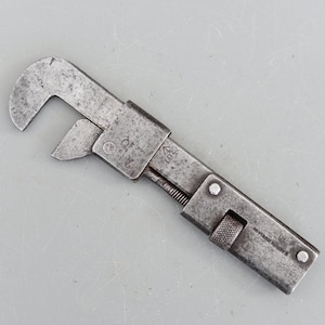 Vintage Footprint England Adjustable Spanner Wrench Classic Car Tool Kit