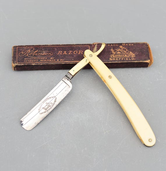 Vintage Herbert Robinson and Co Sheffield England Straight Razor