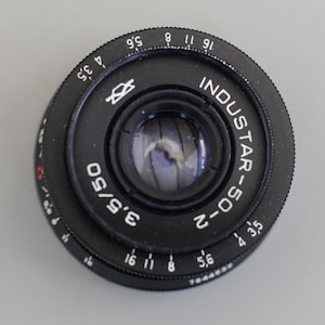 Vintage Industar 50-2 3,5/50 50mm F3.5 USSR Camera Lens s/n: 7844532