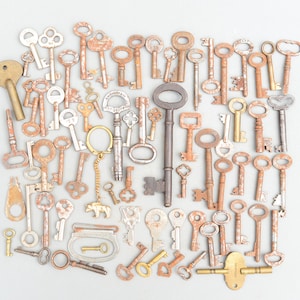 Vintage Set Bundle Keys Door Cupboard Cabinet Draw Chest Salvage Key - Etsy