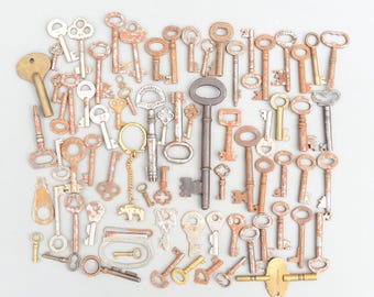 Chiave Decorative Scatola Armadio Antica Chiave Decorativa Blocco - Foto 2