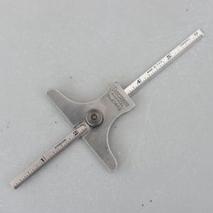 Vintage CRAFTSMAN USA No 40442 Medidor de profundidade de 6” e 150 mm